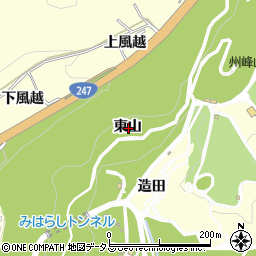愛知県西尾市東幡豆町東山周辺の地図