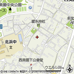 静岡県浜松市浜名区西美薗493-4周辺の地図