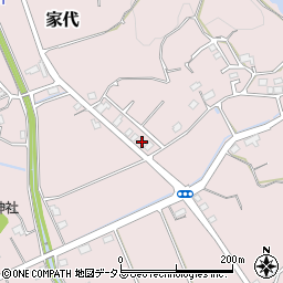 静岡県掛川市家代552周辺の地図