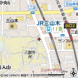 京都府京田辺市三山木山崎106周辺の地図