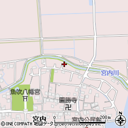 兵庫県姫路市網干区宮内235-12周辺の地図