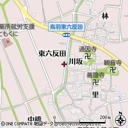 愛知県西尾市鳥羽町東六反田17周辺の地図