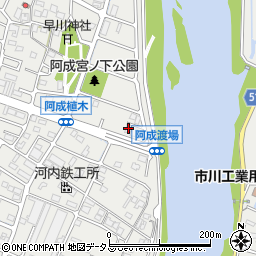 兵庫県姫路市飾磨区阿成渡場290周辺の地図