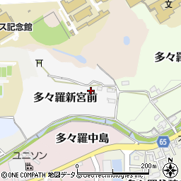 京都府京田辺市多々羅新宮前周辺の地図