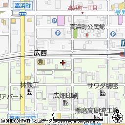 兵庫県姫路市広畑区吾妻町2丁目4周辺の地図