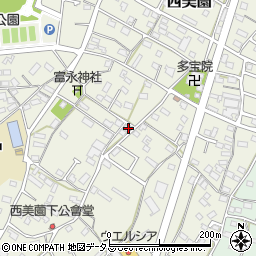 静岡県浜松市浜名区西美薗633-2周辺の地図