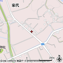 静岡県掛川市家代542周辺の地図
