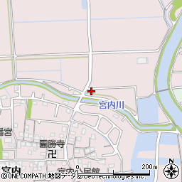 兵庫県姫路市網干区宮内563周辺の地図