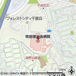 吹田徳洲会病院周辺の地図