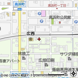 兵庫県姫路市広畑区吾妻町2丁目7周辺の地図