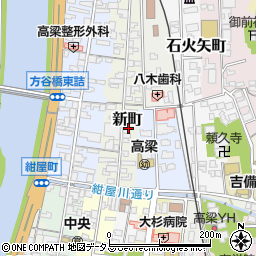 岡山県高梁市新町76周辺の地図