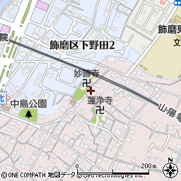 兵庫県姫路市飾磨区中島943周辺の地図