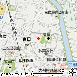 愛知県西尾市吉良町吉田斉藤久102周辺の地図
