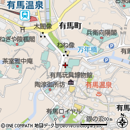 兵庫県神戸市北区有馬町288周辺の地図