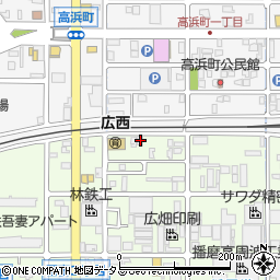 兵庫県姫路市広畑区吾妻町2丁目8周辺の地図