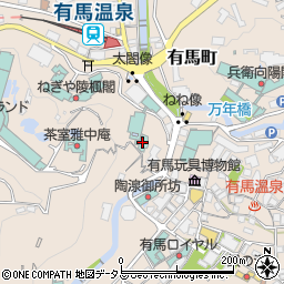 兵庫県神戸市北区有馬町1518周辺の地図