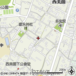 静岡県浜松市浜名区西美薗642周辺の地図