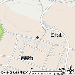 愛知県豊橋市石巻町乙北山周辺の地図