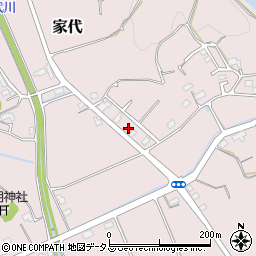 静岡県掛川市家代541周辺の地図