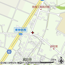 明日香神吉店周辺の地図