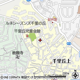大阪府吹田市千里丘上28-14周辺の地図