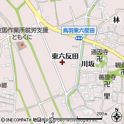愛知県西尾市鳥羽町東六反田27周辺の地図