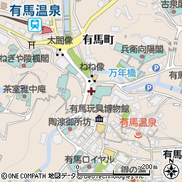 兵庫県神戸市北区有馬町826周辺の地図