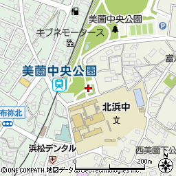 静岡県浜松市浜名区西美薗412周辺の地図