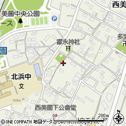静岡県浜松市浜名区西美薗494周辺の地図