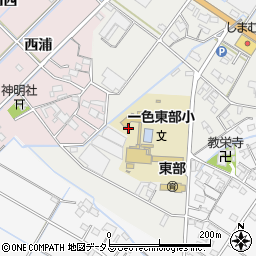 愛知県西尾市一色町野田（堤外）周辺の地図