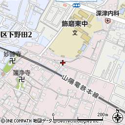 兵庫県姫路市飾磨区中島42周辺の地図