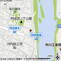 兵庫県姫路市飾磨区阿成渡場306周辺の地図