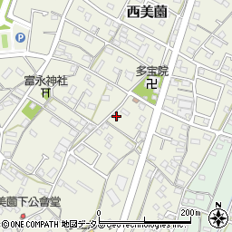 静岡県浜松市浜名区西美薗820周辺の地図