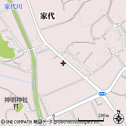 静岡県掛川市家代531周辺の地図