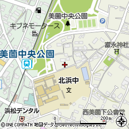 静岡県浜松市浜名区西美薗435周辺の地図
