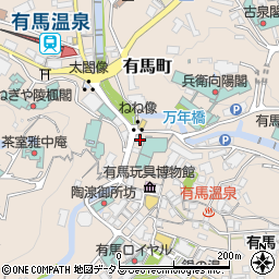 兵庫県神戸市北区有馬町790周辺の地図