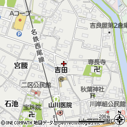 愛知県西尾市吉良町吉田斉藤久106-1周辺の地図