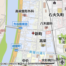 岡山県高梁市新町32周辺の地図
