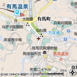 兵庫県神戸市北区有馬町1646周辺の地図