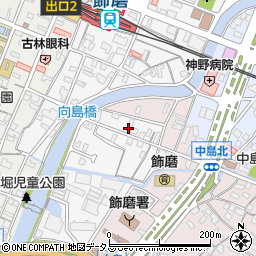 兵庫県姫路市飾磨区玉地周辺の地図
