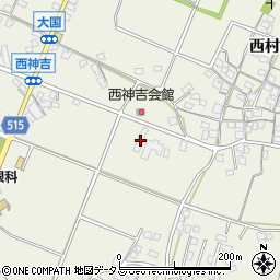兵庫県加古川市西神吉町大国557周辺の地図