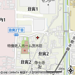 大阪府茨木市丑寅周辺の地図