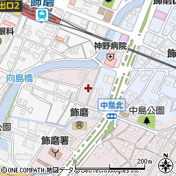 兵庫県姫路市飾磨区中島1109周辺の地図