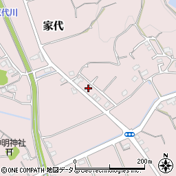 静岡県掛川市家代540周辺の地図