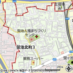 大阪府豊中市螢池北町周辺の地図