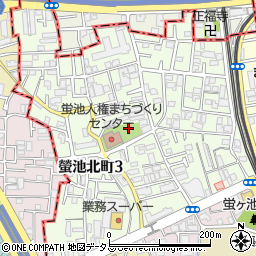 大阪府豊中市螢池北町周辺の地図