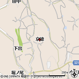 京都府和束町（相楽郡）白栖（京徳）周辺の地図