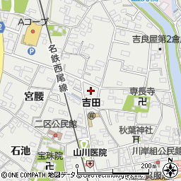 愛知県西尾市吉良町吉田斉藤久108周辺の地図