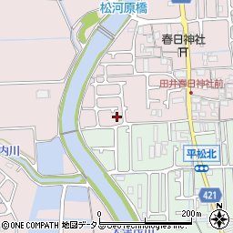田井俵田公園周辺の地図