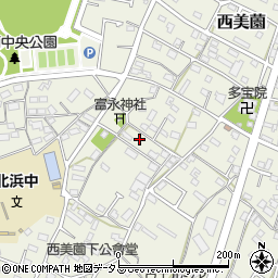 静岡県浜松市浜名区西美薗645周辺の地図
